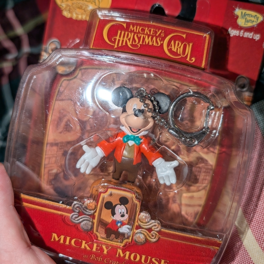 Mickey Mouse Jiminy Cricket Christmas Carol Keychains - Picture 3 of 6
